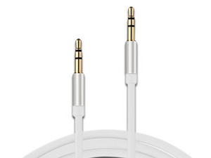 Cable de Audio Brobotix 170726B 3.5mm (M-M), 1.3m. Color Blanco.