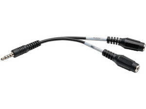 Cable de audio Tripp Lite divisor en Y, 3.5mm (2xH - 1xM) de 15.2cm.