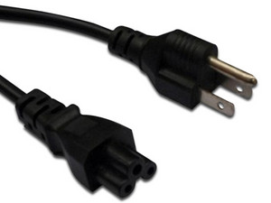 Cable de Corriente BRobotix para laptops, 1.8m. Color Negro.