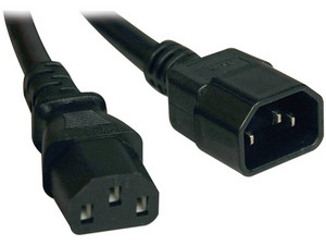 Extensión de cable de alimentación de C14 a C13, 1.8 m.
