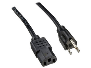 Cable de Alimentación Tripp-Lite de NEMA 5-15P a C13 (M-H), 10A, 6.1m. Color Negro