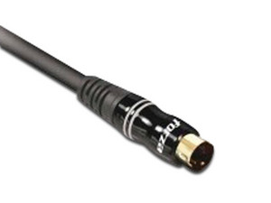 Cable de vídeo Forza FAV-SV06AP, conector S-Video a S-Video (m-m) de 1.8m. Color Negro.