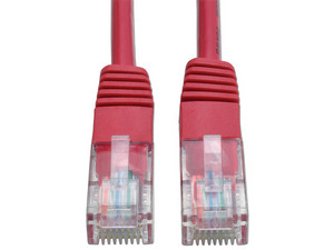 Cable de red Tripp Lite RJ-45 (M-M), Cat5e de 4.27m. Color Rojo.
