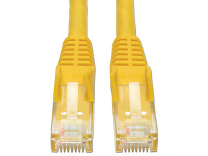 Cable de red Tripp Lite RJ-45 (M-M), Cat6 de 1.52m. Color Amarillo.