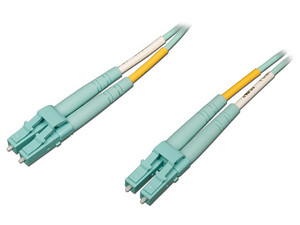 Cable de red Tripp Lite multimodo de fibra dúplex LC-LC de 1m.