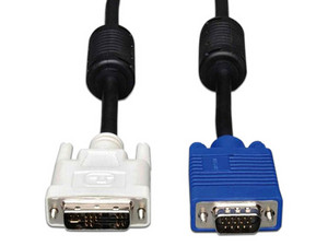 Cable DVI a VGA Brobotix (macho a macho) de 2 metros.