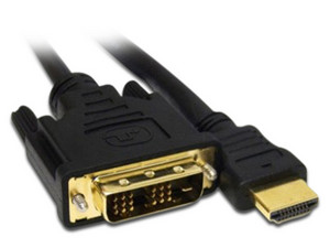 Cable de video BRobotix de HDMI a DVI-D (M-M), .9m. Color Negro.