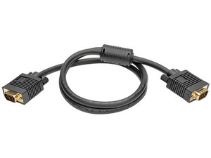 Cable Tripp Lite VGA Coaxial de alta resolución para monitor con RGB Coax HD15 M/M de 0.91 m.