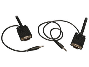 Cable de video Tripplite VGA (M-M) con audio, 4.57m.