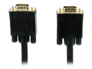 Cable de Video VCOM VGA de Macho a Macho, 30m. Color Negro.
