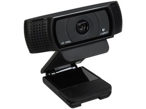 Cámara Web HD Logitech Pro C920, Video Full HD 1080p, Micrófono doble integrado, USB.