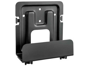 Soporte de pared Manhattam 462075 para cajas de transmisión y reproductores multimedia, Extensible. Color Negro.