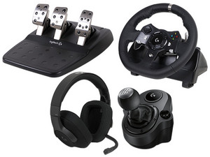 Kit Gamer Incluye: Volante Logitech G920 Driving Force compatible con PC (USB), y Xbox One, Series X y S, Palanca de cambios Logitech Driving Force y Audífonos Gamer con Micrófono Logitech G433.