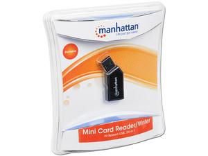 Mini Lector de Memorias Manhattan 24 en 1, USB 2.0                                      