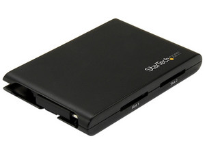 Lector/Escritor de Tarjetas de Memoria SD con 2 ranuras, USB 3.0 con puerto USB-C.