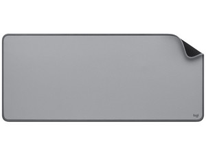 Mouse Pad Gamer Logitech Desk Mat Studio de 700 x 300 mm, Antideslizante, Color Gris.