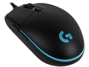 Mouse Gamer Logitech Pro, 200 hasta 12,000 dpi, 6 botones e iluminación RGB programables, USB 2.0.