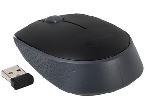 Mouse Óptico Inalámbrico Logitech M170, USB. Caja abierta con desgaste y equipo desgastado.