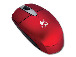 Logitech Cordless Optical Mouse para Notebooks - Rojo