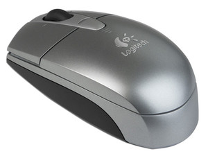 Mouse Logitech V200 Óptico Inalámbrico para Laptop, USB. Color Plateado