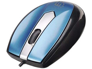 Mini Mouse Óptico Manhattan MO1, USB. Color Azul.