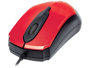 Mouse Óptico Manhattan Edge 179430, USB. Color Rojo.