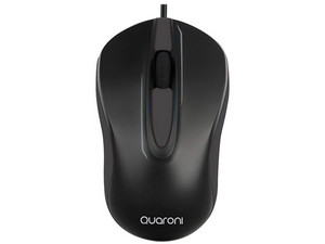 Mouse Óptico Quaroni, hasta 1200 dpi. Color Negro.