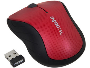Mouse Óptico Inalámbrico Rapoo 3000P, 5 GHz, USB.