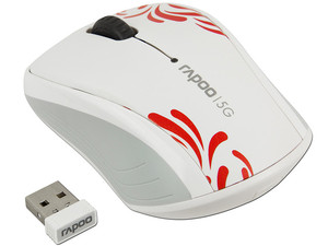 Mouse Óptico Inalámbrico Rapoo 3100P, 5 GHz, USB.