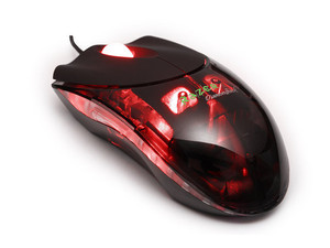 Razer Gaming Mouse Diamondback de 1600 DPI, 7 Botones Programables, Salamander, Luz Roja