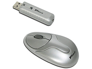 Ultra Mini Mouse Óptico Inalámbrico, USB. Color Plateado.