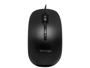 Mouse Óptico Vorago MO-100, USB. Color Negro.