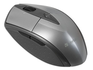 Mouse Verbatim GO Wireless Láser Inalámbrico, USB 2.0. Color Plateado