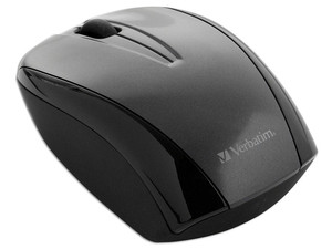 Mouse Verbatim GO NANO Óptico Inalámbrico para Laptop, USB. Color Gris