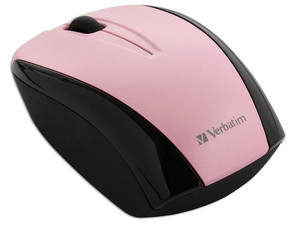 Mouse Verbatim GO NANO Óptico Inalámbrico para Laptop, USB. Color Rosa