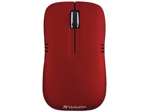 Mouse óptico inalámbrico Verbatim 99767, USB. Color Rojo.