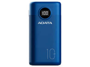 Batería Portátil Recargable ADATA P10000QCD Power Bank de 10,000 mAh con tecnología Quick Charge 3.0 para Smartphones y Tablets . Color Azul.