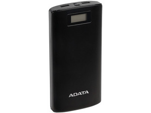 Batería Portátil recargable y linterna LED ADATA AP20000D Power Bank de 20,000 mAh para Smartphones y Tablets.
