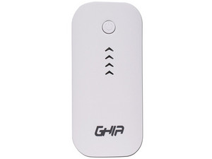 Batería Portátil recargable GHIA VOLTA con lámpara LED, 3,600 mAh