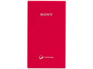 Batería portátil Sony CP-V5A para smartphone de 5000mAh, USB. Color Rojo.