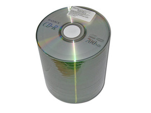 Torre de 100 CDs marca Sony de 700MB/ 80Min. Sin Caja.