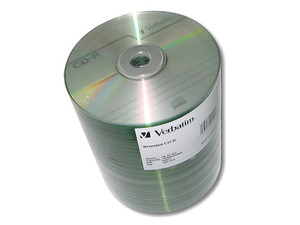 CD-R Verbatim de 80Min/700Mb, hasta 52X, Campana con 100 Piezas