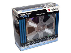 Mini DVD-R Digital Movie Verbatim 1.4GB, 4X, 5 piezas.