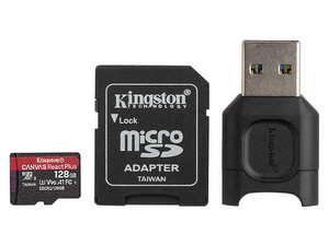 Kingston карта памяти microsdxc canvas react plus 128 гб mlpmr2 128gb