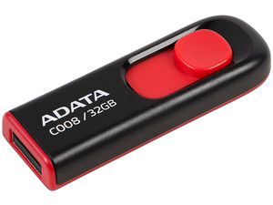Unidad Flash USB 2.0 ADATA Classic C008 de 32GB. Color Negro