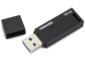 Unidad Flash USB 3.0 Toshiba TransMemory de 16 GB.