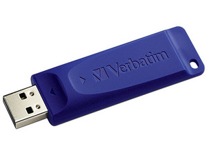 Unidad Flash USB 2.0 Verbatim de 16GB. Color Azul.