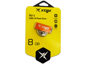 Unidad Flash USB 2.0 Xtigo XU1-8G-OR de 8GB. Color Naranja.