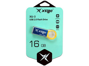 Unidad Flash USB 2.0 Xtigo XU3-16G-BL de 16GB. Color Azul.