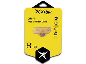 Unidad Flash USB 2.0 Xtigo XU4-8G-GLD de 8GB. Color Dorado.